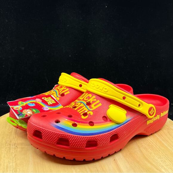 CROCS Other - Crocs Lucky Charms Clogs Magically Delicious Cereal Red Mens Size 13